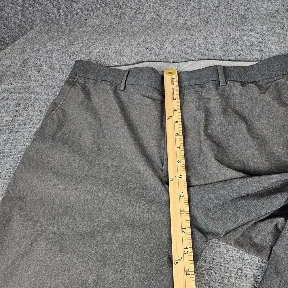 Walter Hagen Mens Golf Pants 38 Gray Performance Flat Front Trousers RN104141
